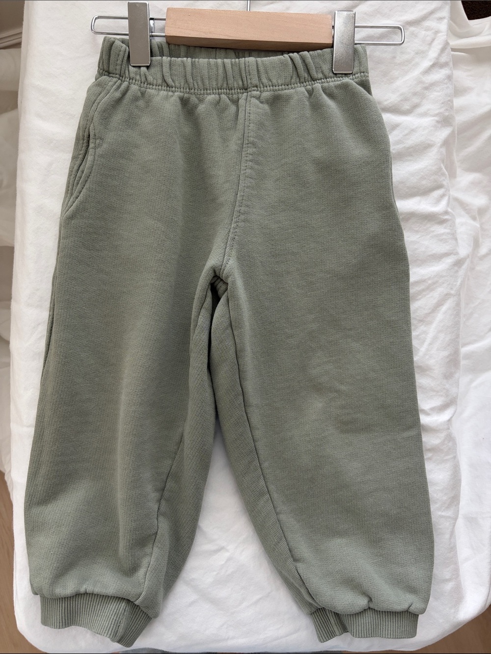 Zara Kids Sage Green Jogger Sweatpants